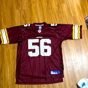 A Reebok LaVar Arrington redskins Jersey, NFL official gear